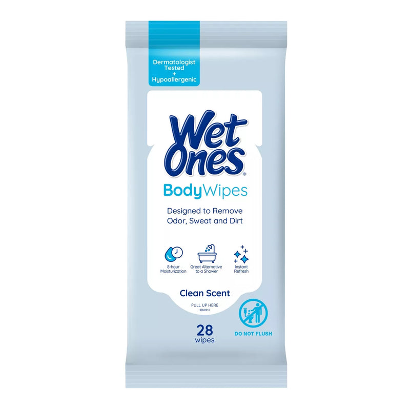 Wet Ones, BODY WIPES, Travel Pack (28 Wipes)