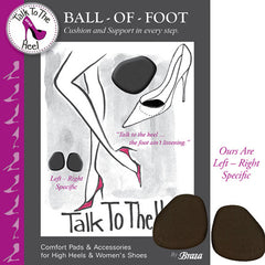 TALK TO THE HEEL Ball-of-Foot Cushion (1 Pair or 3 Pairs)