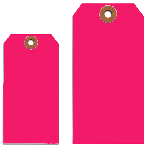 Fluorescent Pink Tags