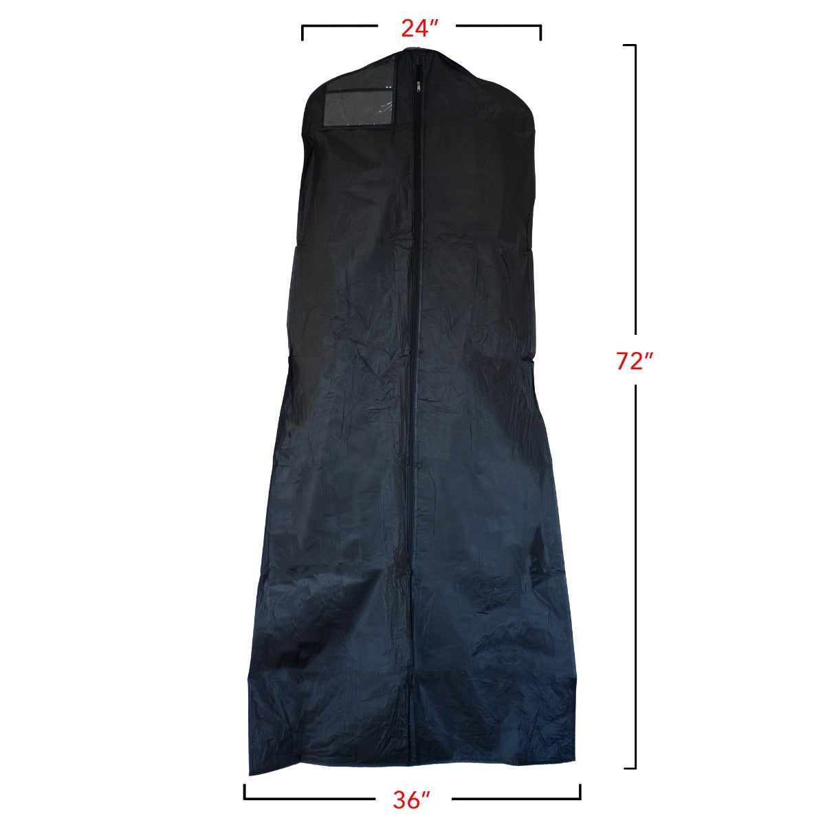 72" Bridal Garment Bag, Black Vinyl | Gano Inc 72" Bridal Garment Bag, Black Vinyl | Gano Inc