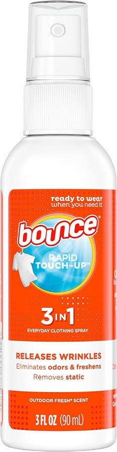 Bounce Rapid Touch-Up 3 in 1 Wrinkle Release Spray, 3 fl oz