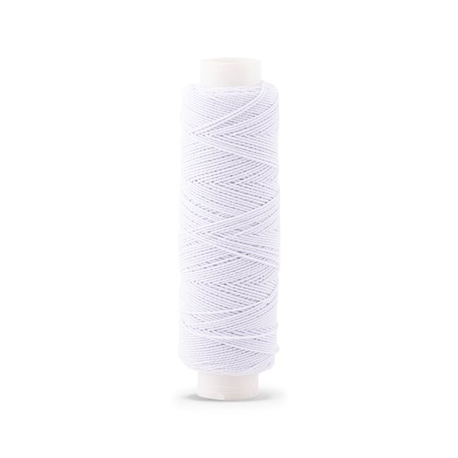 DRITZ Elastic Thread, White, 30 yards