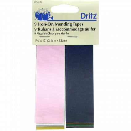 DRITZ Iron-On Mending Fabric, Assorted Colors
