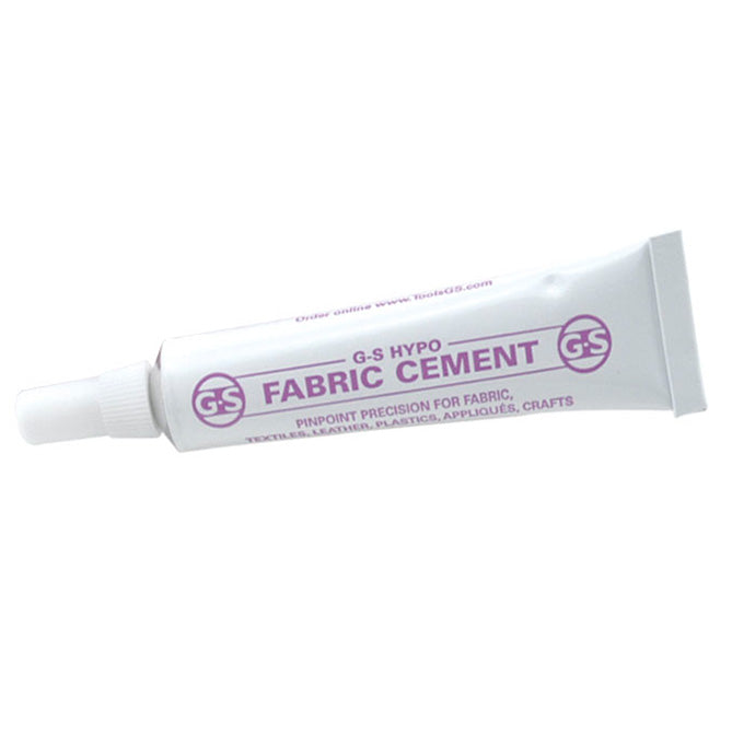 G-S Hypo Fabric Cement, (1/3 fl. oz, 9ml)