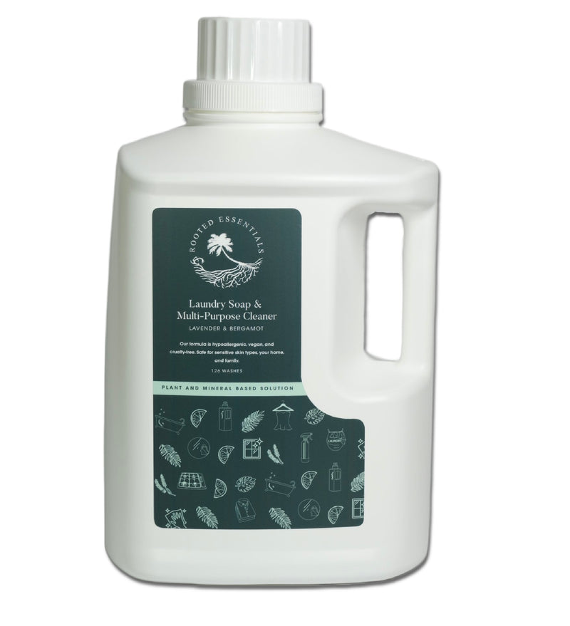 Rooted Essentials Laundry Soap & Multi-Purpose Cleaner, 1 gal