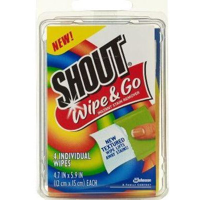 SHOUT WIPE & GO 4-CT PACK — The Industry Supply Store