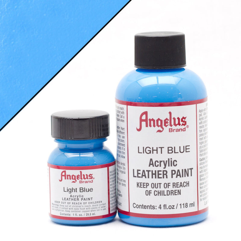 Angelus Acrylic Leather Paint - Pale Blue, 1 oz
