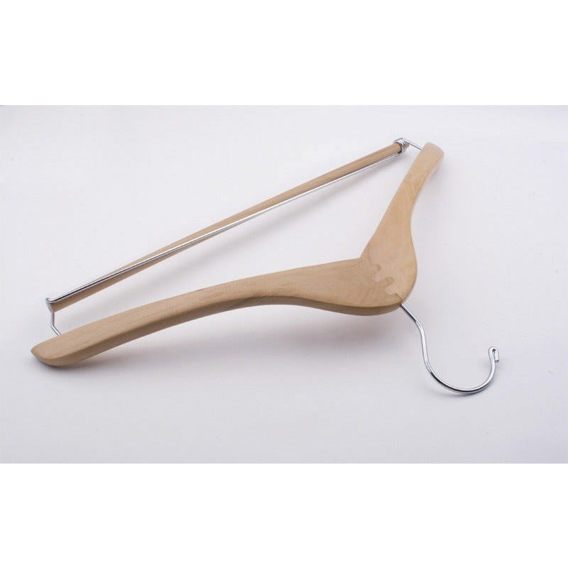 14 Concave Wooden Suit Hanger (with Locking Pant Bar)