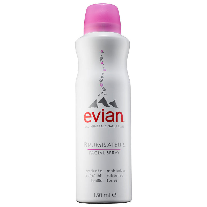 Evian Brumisateur Facial Spray Natural Mineral Water Moisturize Tone 1.7oz
