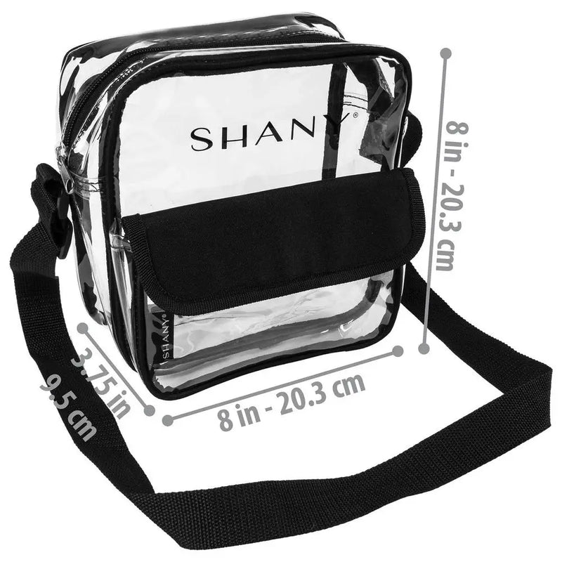 SHANY: CLEAR ALL-PURPOSE CROSS BODY MESSENGER BAG
