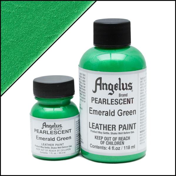 Angelus Pearlescent Leather Paint - Sterling Silver, 1 oz
