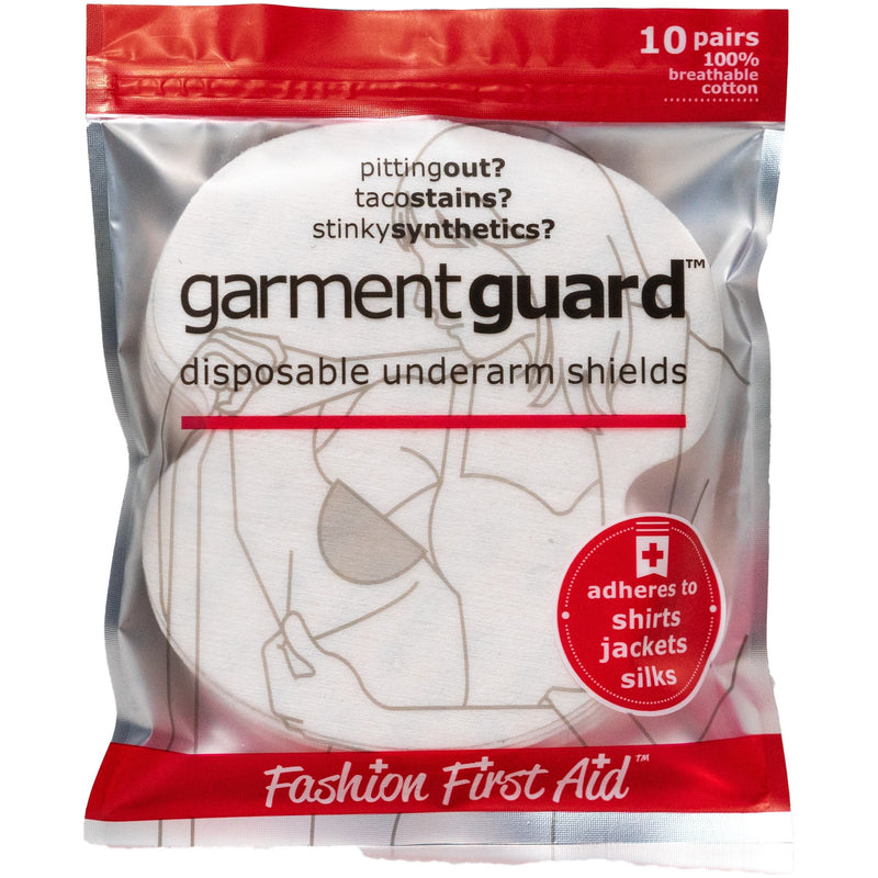Garment Guard The Original Cotton Disposable Adhesive Underarm Shields (10 pairs)