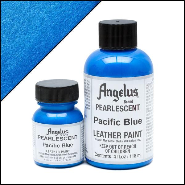 Angelus Pearlescent Leather Paint 4 oz - Pacific Blue
