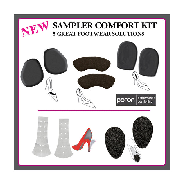 TALK TO THE HEEL Sampler Shoe Comfort Kit (5 Different styles) | Gano Inc