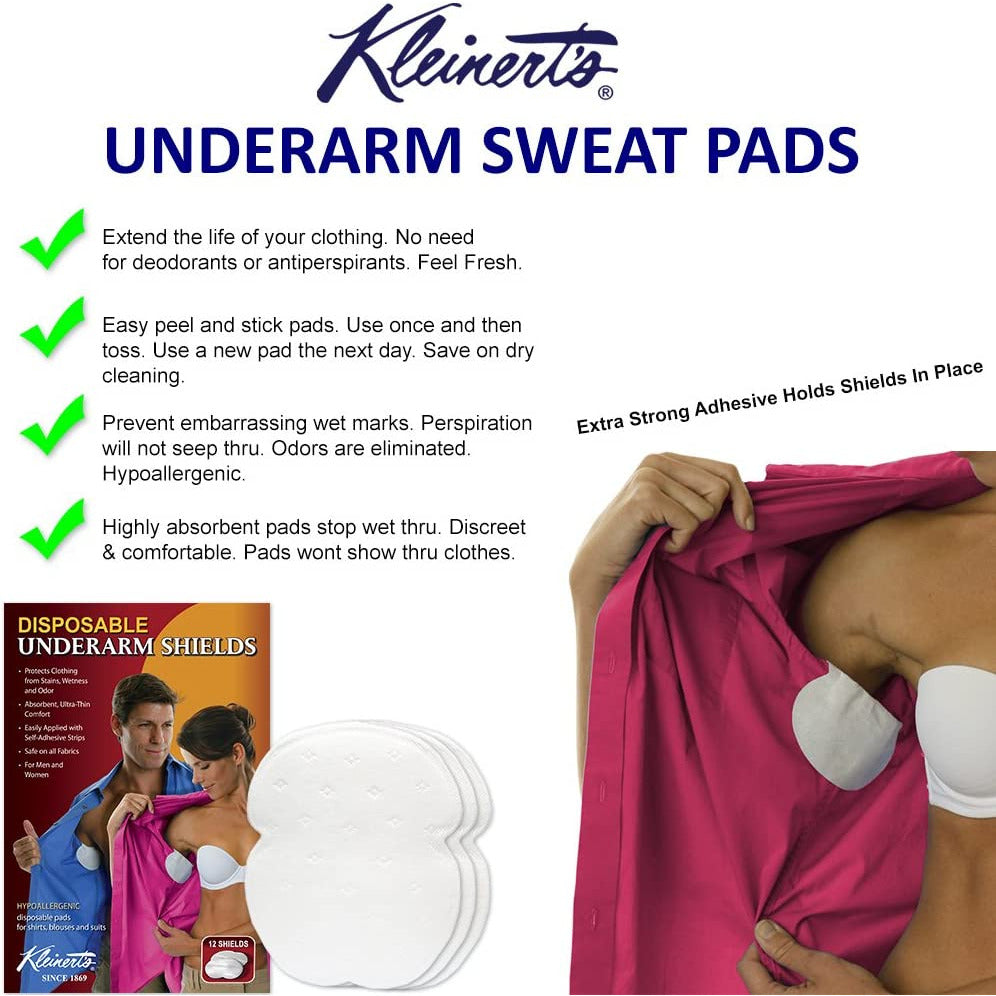 Njoy Pods Banned Disposable Underarm Pads White / Great for Silk/Less Grippy / 6 Pair Njoy Pods Banned Disposable Underarm Pads White / Great for Silk/Less Grippy / 6 Pair