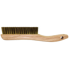 Brass Bristle Lint Brush with Handle