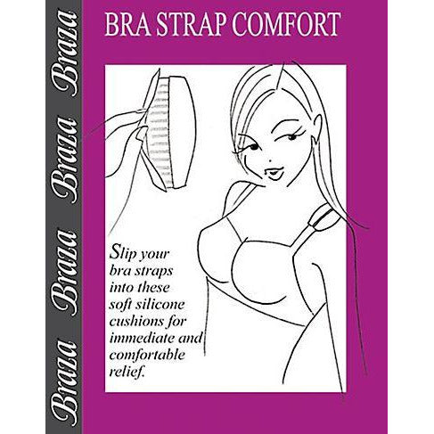 1Pair Women Transparent Bra Strap Silicone Non-Slip Adjustable