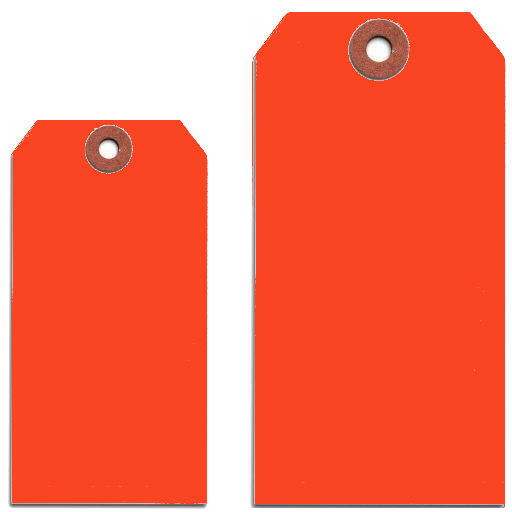 Fluorescent Red Tags