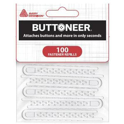 Buttoneer Fastener Refills (100 Refills)