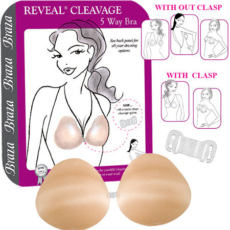 Braza Reveal - Clear Adhesive Bra One Size at  Women's