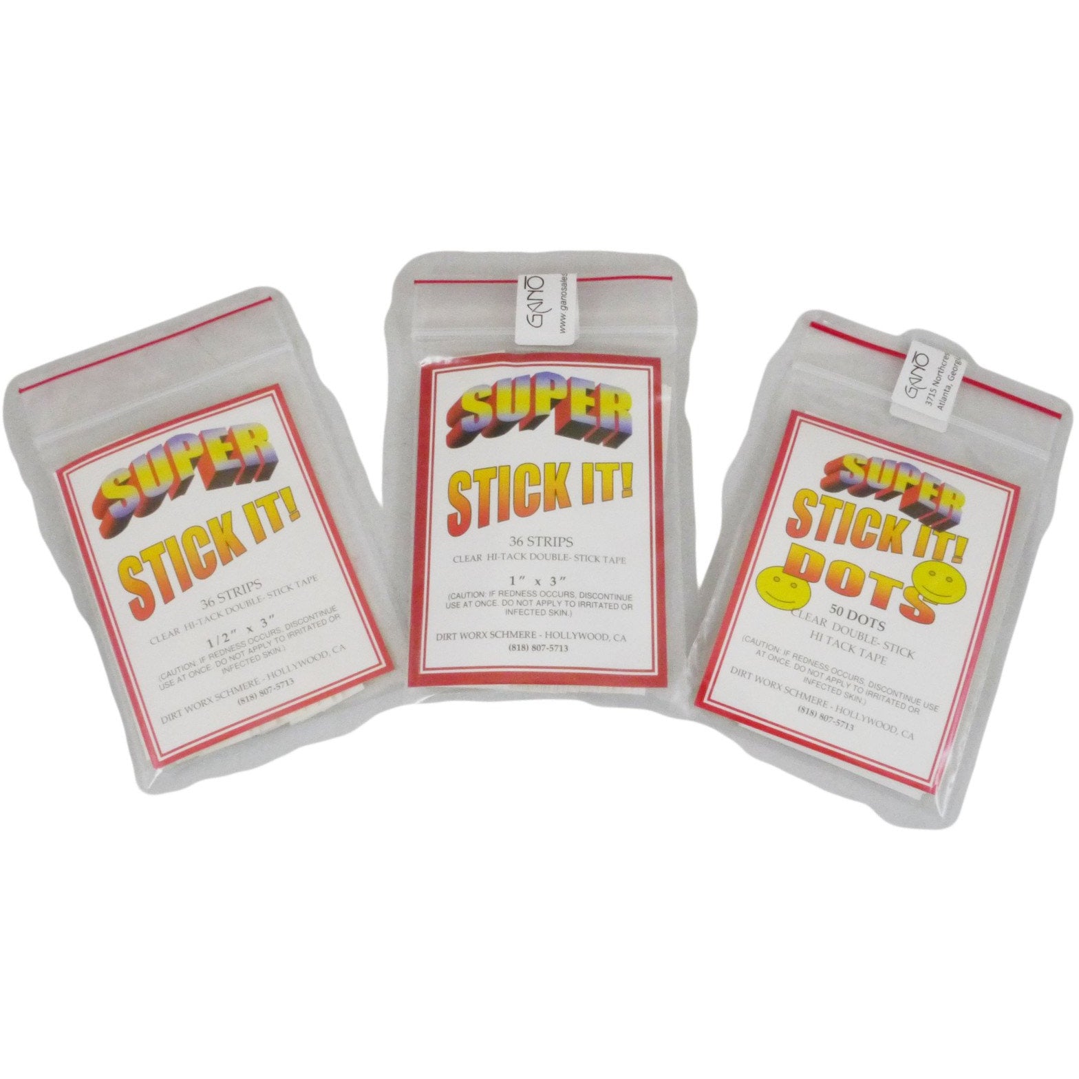 STICK IT! Double-Sided Tape, Assorted Sizes
